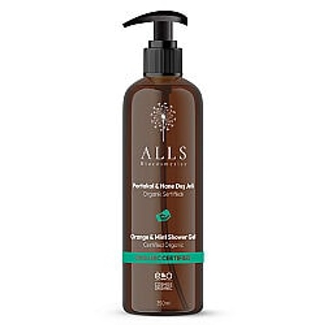 Alls Biocosmetics Organik Portakal ve Nane Duş Jeli 350 ml