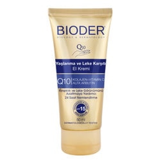 Bioder Yaşlanma ve Leke Karşıtı El Kremi 50 ml